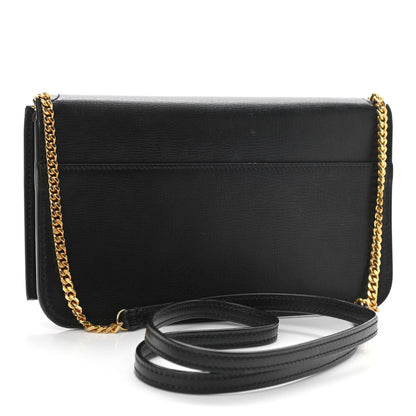 Saint Laurent Smooth Calfskin Monogram Phone Holder Crossbody Black 3 of 10