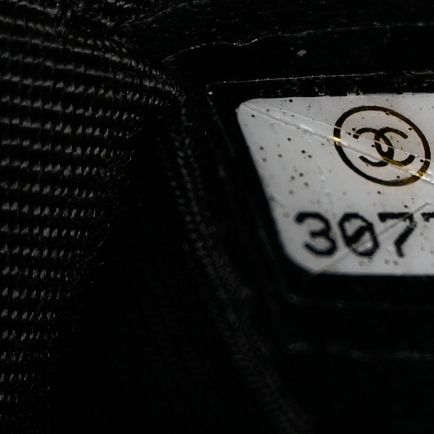 Lambskin Coco Charms Quilted Pouch Bag Black