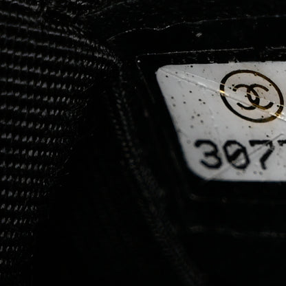 Chanel Lambskin Coco Charms Quilted Pouch Bag Black 7 of 7