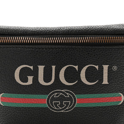 Gucci Grained Calfskin Small Logo Belt Bag Black 8 of 10