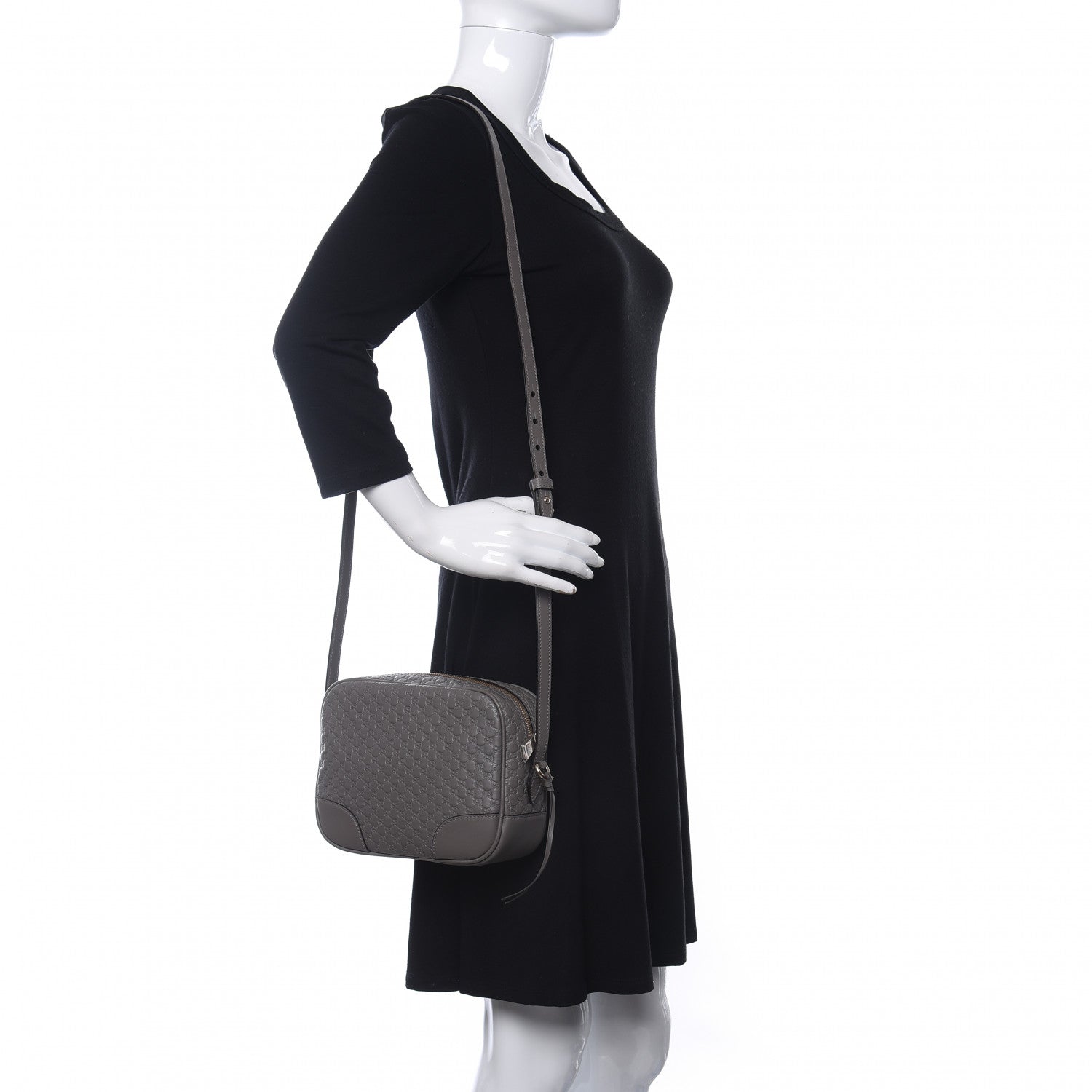 Gucci Microguccissima Mini Bree Messenger Bag Grey 2 of 9