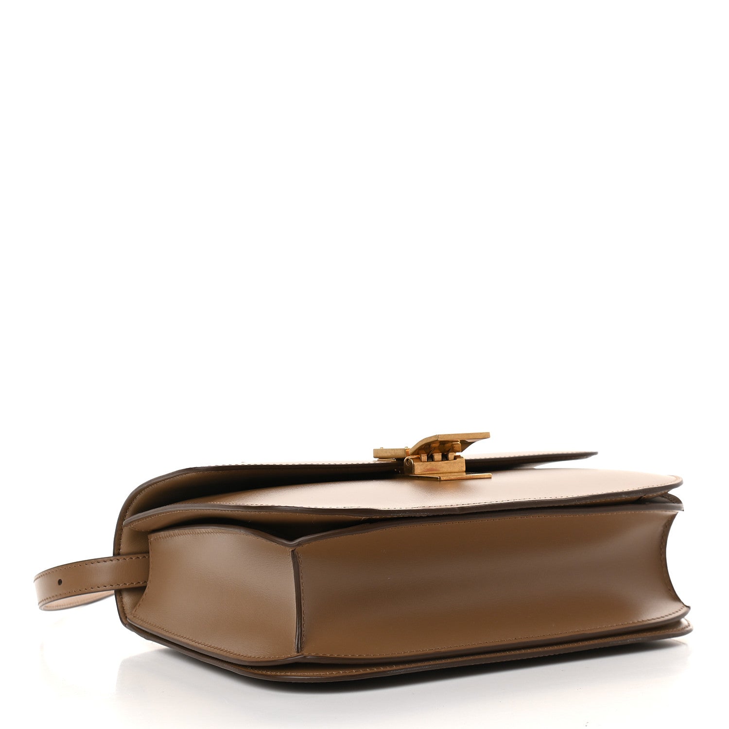 Celine Smooth Calfskin Medium Classic Box Flap Bag Light Camel 3 of 8