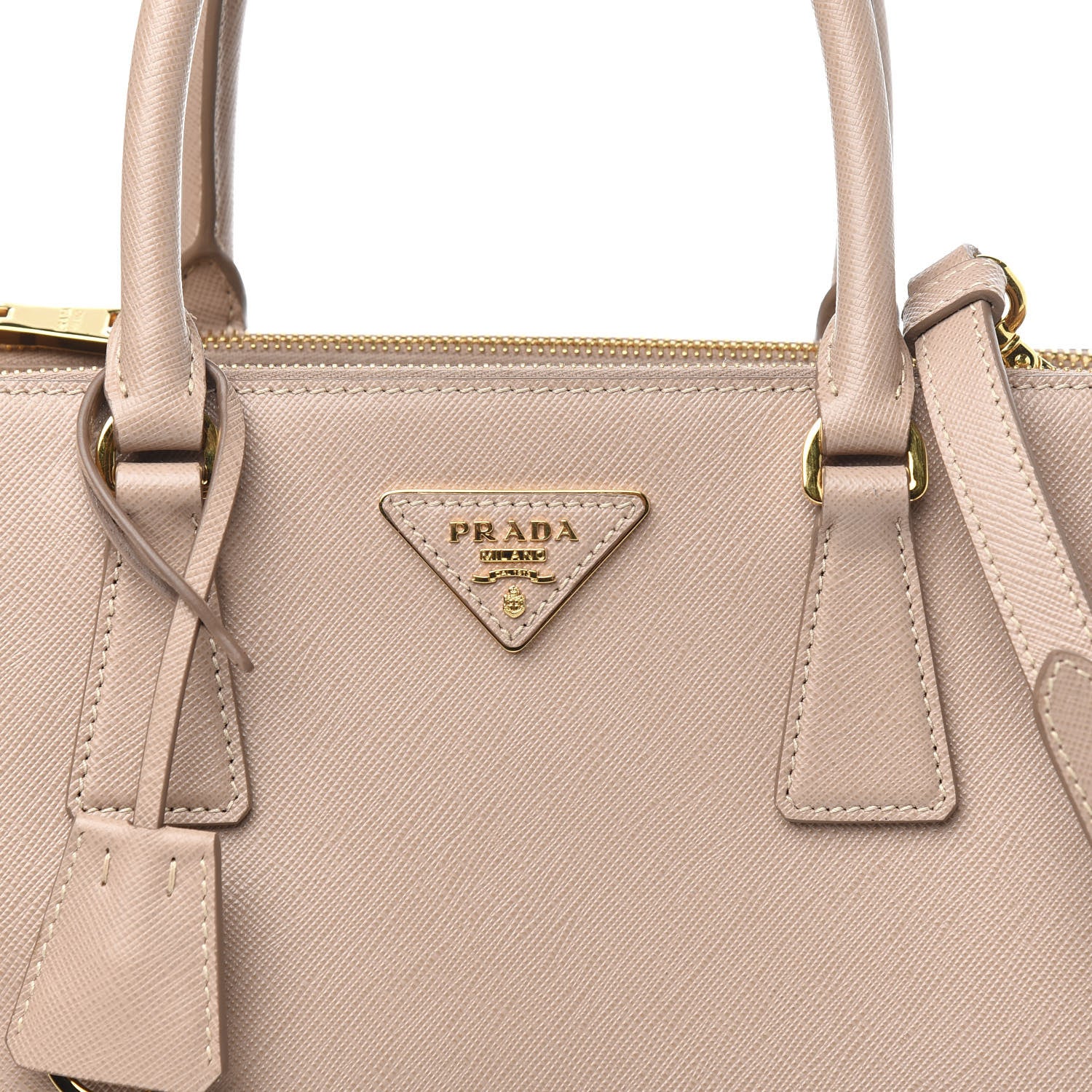 Prada Saffiano Small Galleria Double Zip Tote Cipria 10 of 10