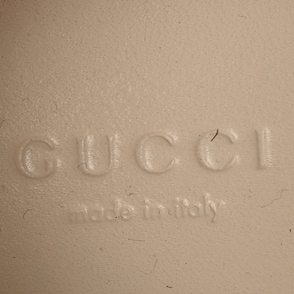 Gucci Calfskin GG Supreme Crystals Web Screener Sneakers  36 Camel Ebony Wild Rose 8 of 9
