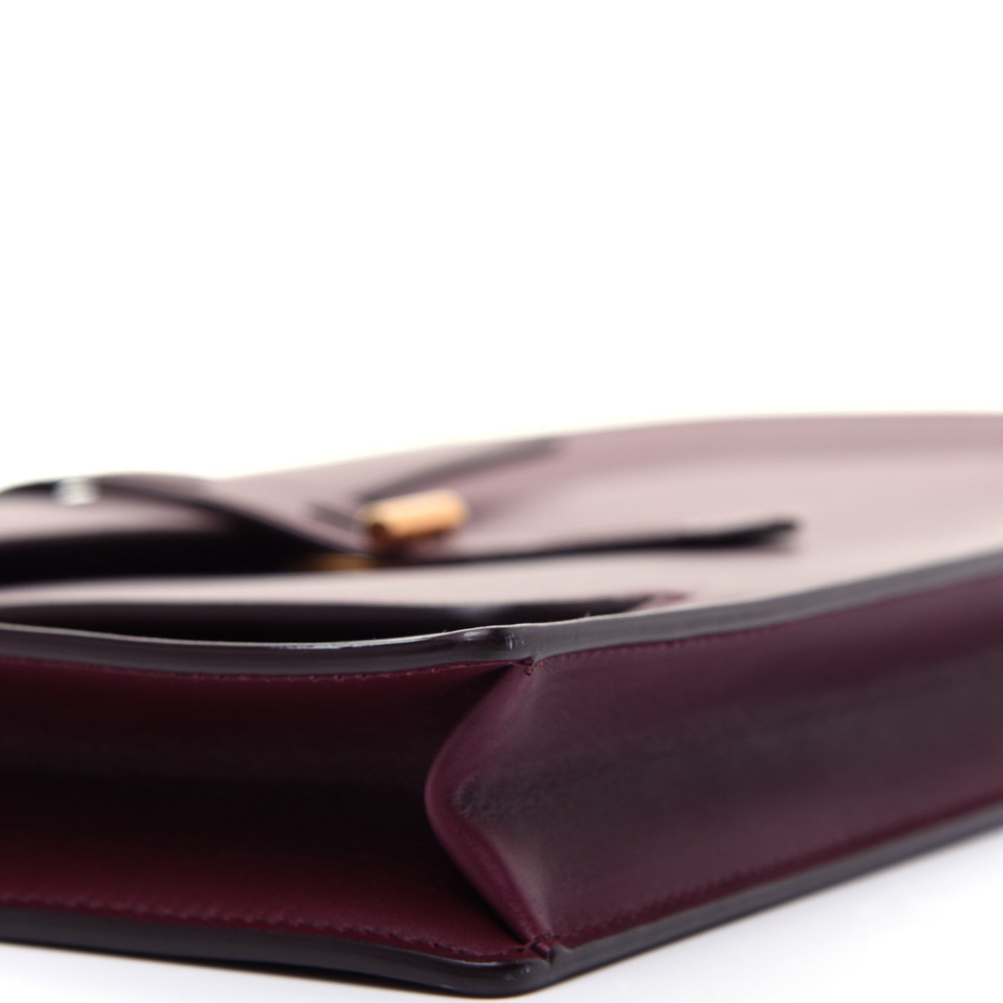 Calfskin Hollywood T Twist Pouch Bordeaux