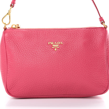 Prada Vitello Daino Pochette Bag Peonia 7 of 10