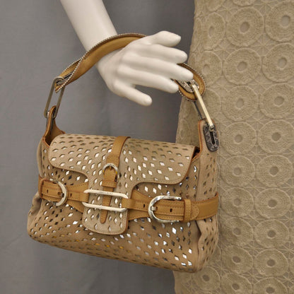 Jimmy Choo Suede Torquay Beige Silver 2 of 8