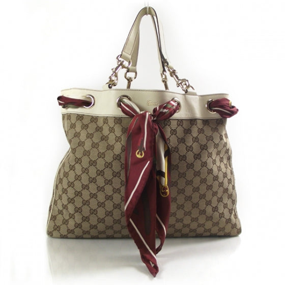 Gucci Monogram Positano Tote 1 of 12