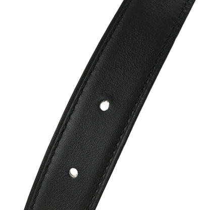 Hermes Swift Epsom 24mm Belt Strap 90 36 Black Gold 6 of 7