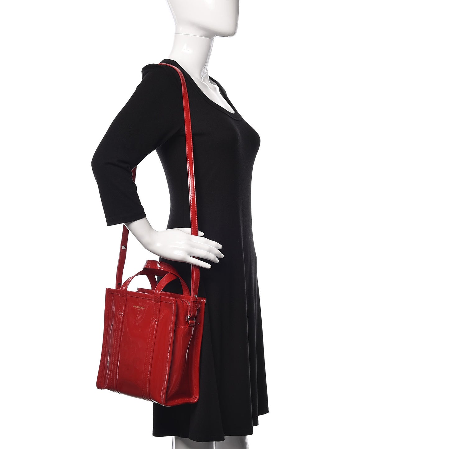 Patent XS Bazar Shopper Tote Rouge Groseille