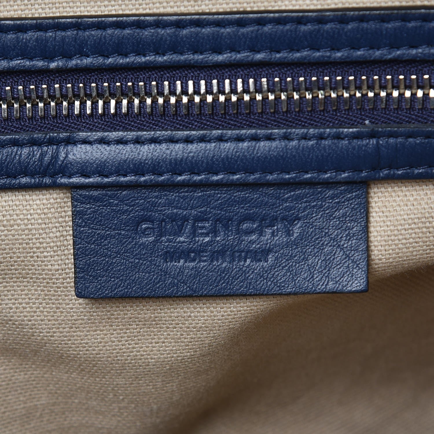 Givenchy Waxy Grained Calfskin Medium Nightingale Deep Blue 6 of 8