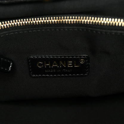 Chanel Shiny Aged Calfskin Quilted Large 31 Shopping Bag Black 6 of 10
