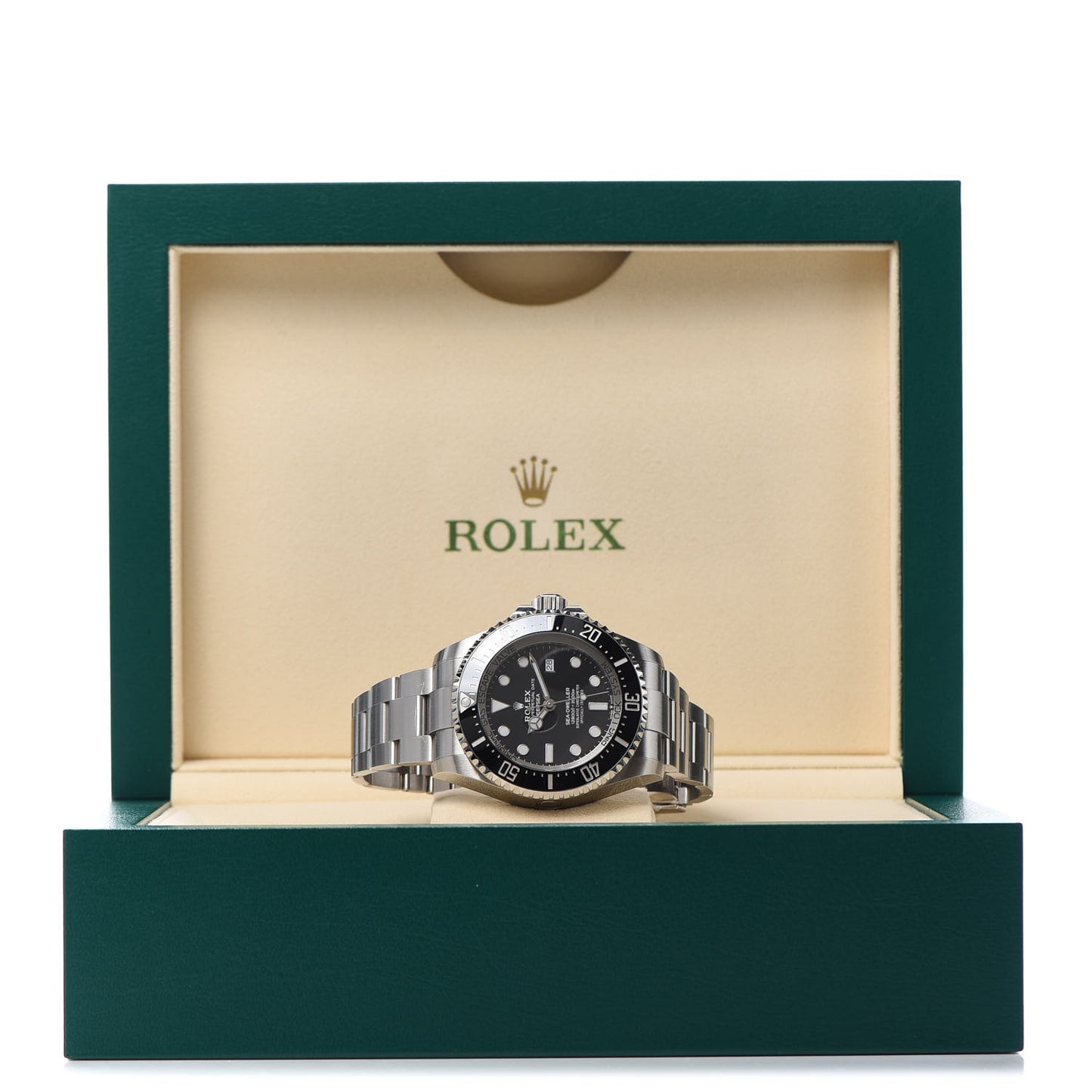 Stainless Steel 44mm Oyster Perpetual Date Sea-Dweller Deepsea Watch Black 126660
