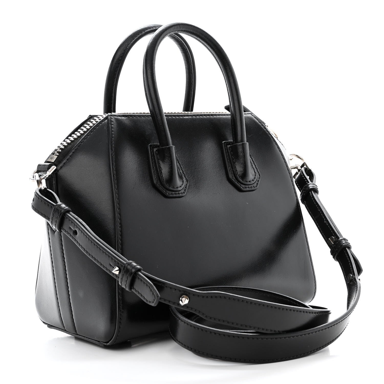 Givenchy Shiny Lord Calfskin Mini Antigona Black 3 of 10