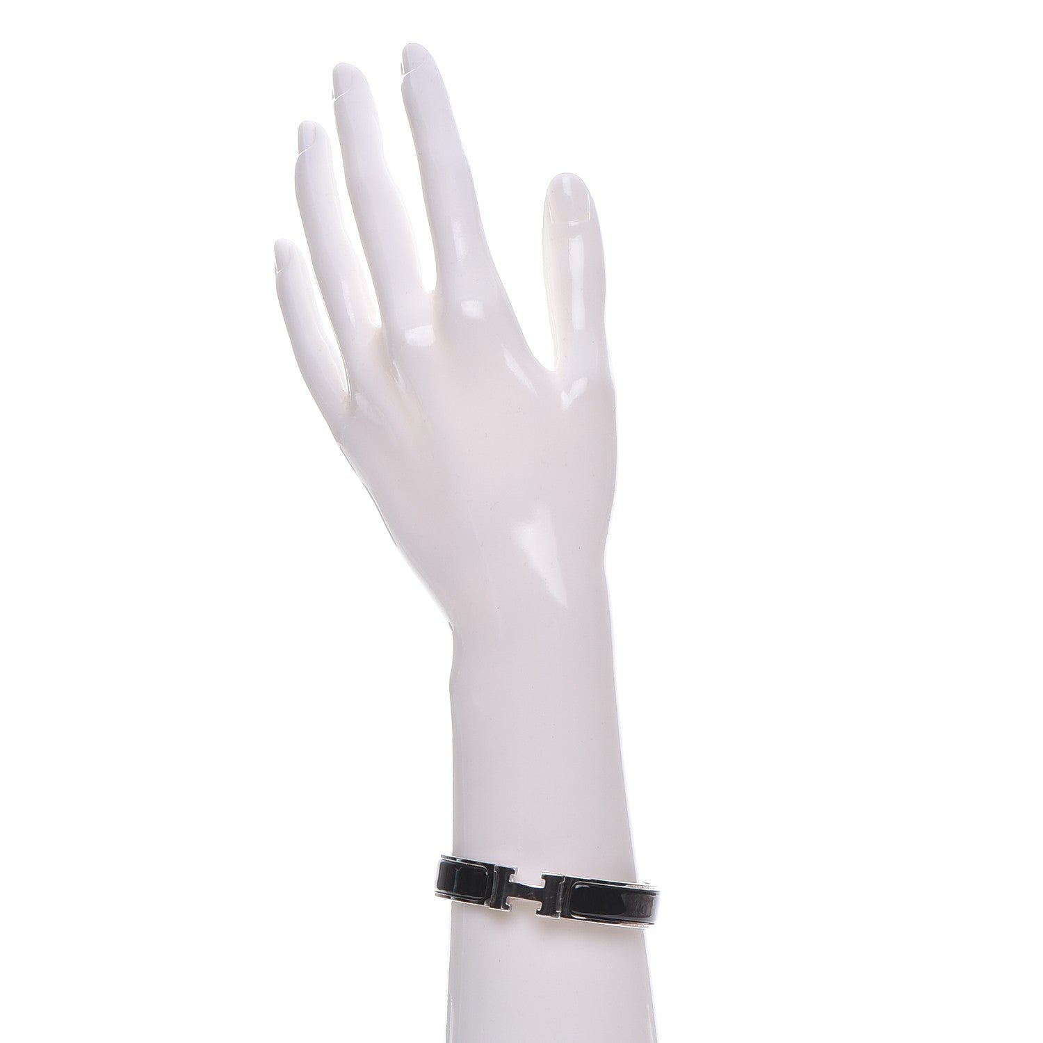 Hermes Enamel Narrow Clic Clac H Bracelet PM Black 2 of 5
