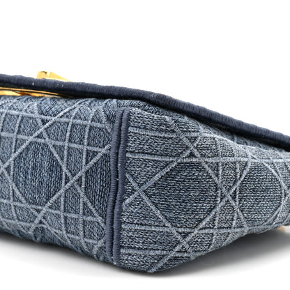 Christian Dior Denim Cannage Small Caro Bag Blue 8 of 9