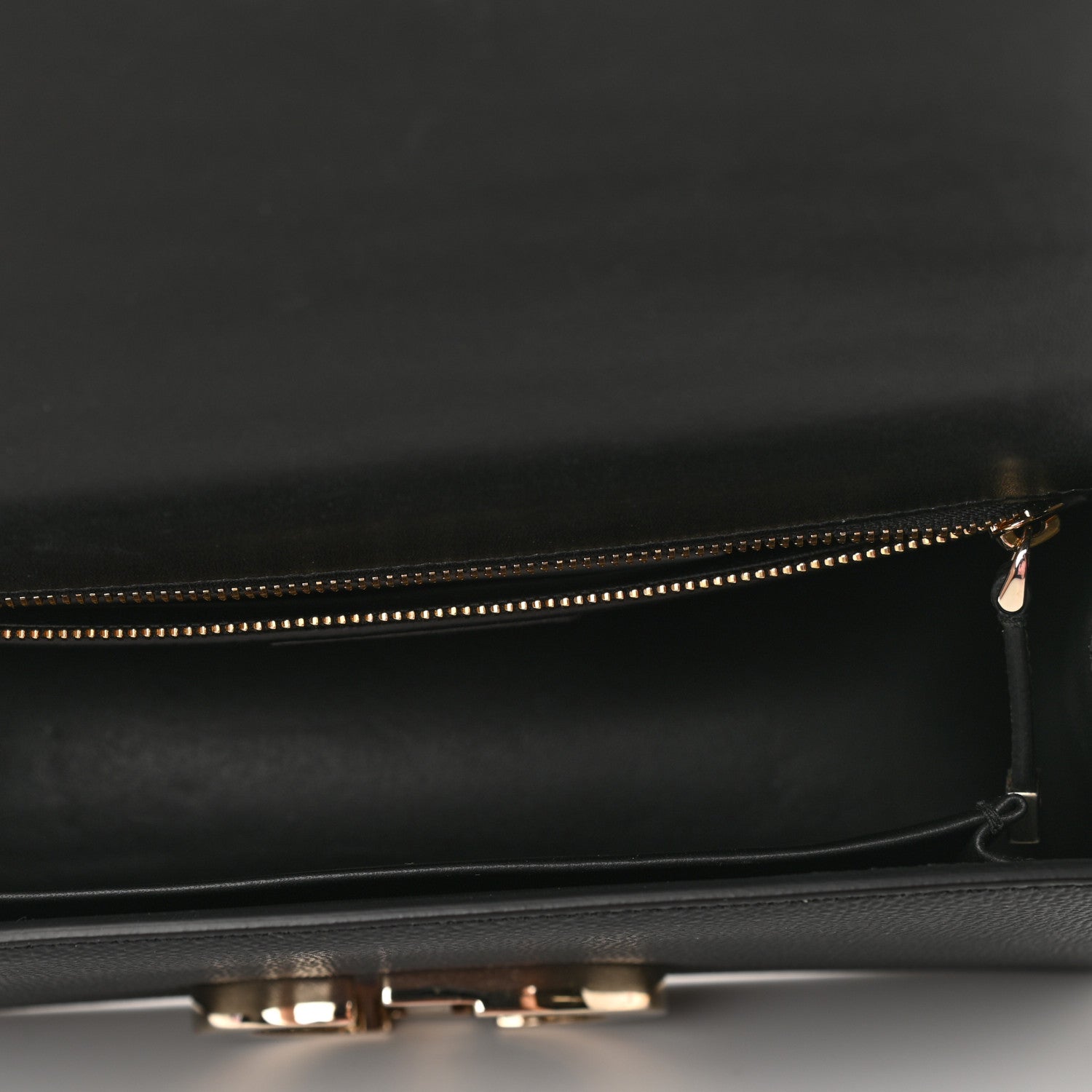 Christian Dior Grained Calfskin Embossed 30 Montaigne Chain Flap Bag Black 7 of 9