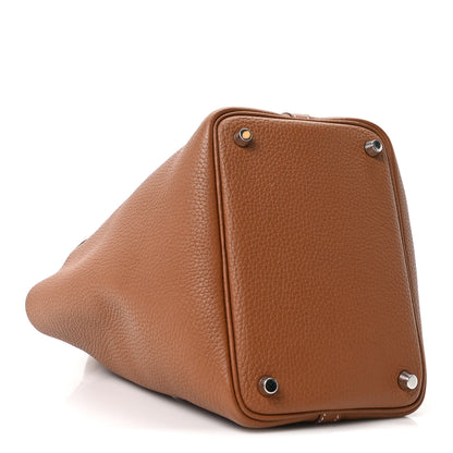 Hermes Taurillon Clemence Swift Eclat Picotin Lock 18 PM Gold Nata 4 of 10