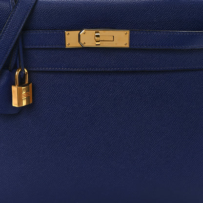 Hermes Epsom Kelly Sellier 32 Bleu Saphir 8 of 13