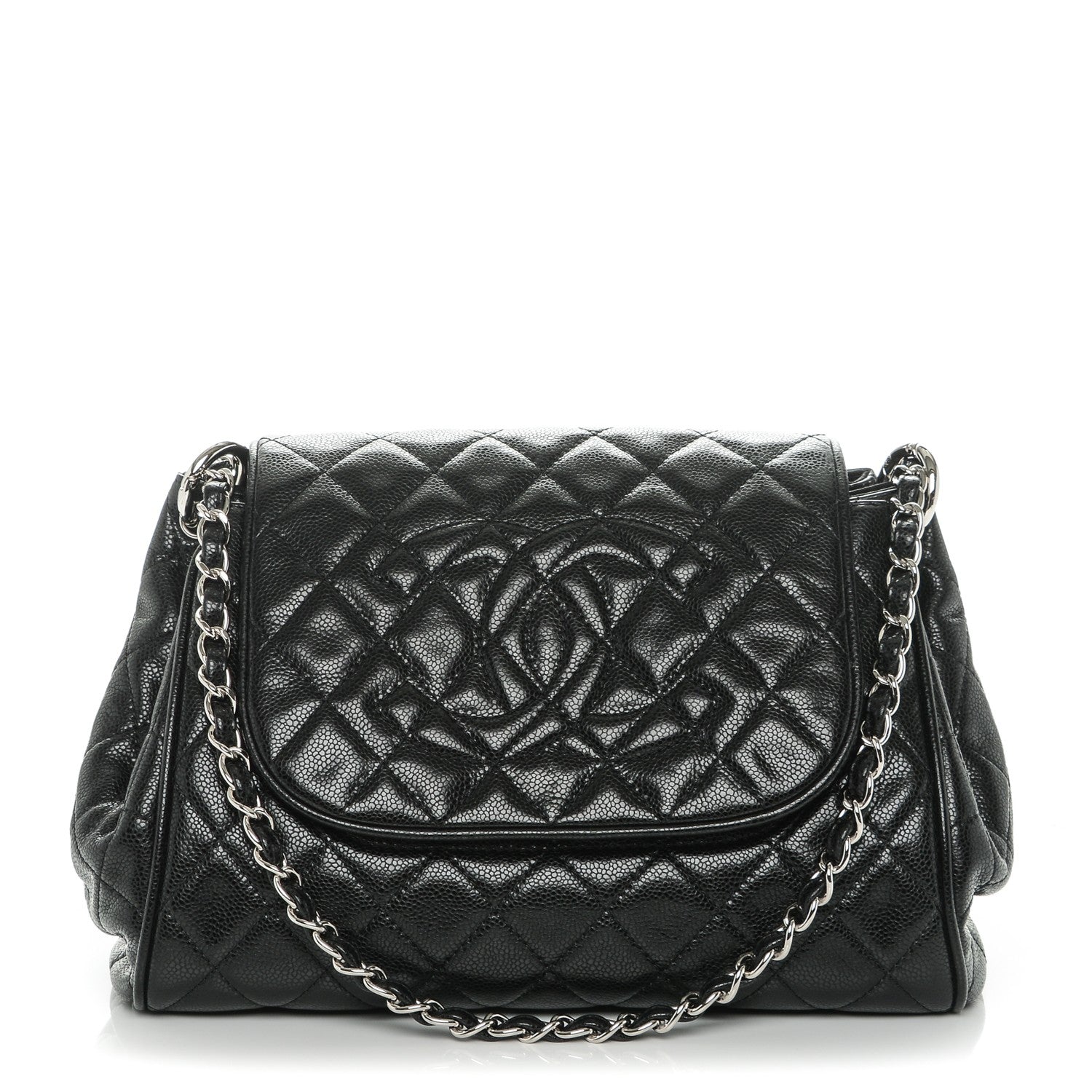 Chanel Caviar Quilted Timeless Accordion Flap Black 1 of 7