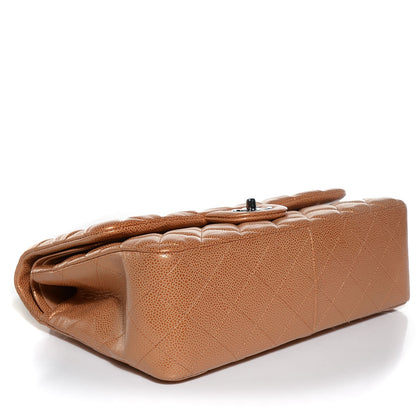 Chanel Metallic Caviar Quilted Jumbo Double Flap Copper 4 of 9