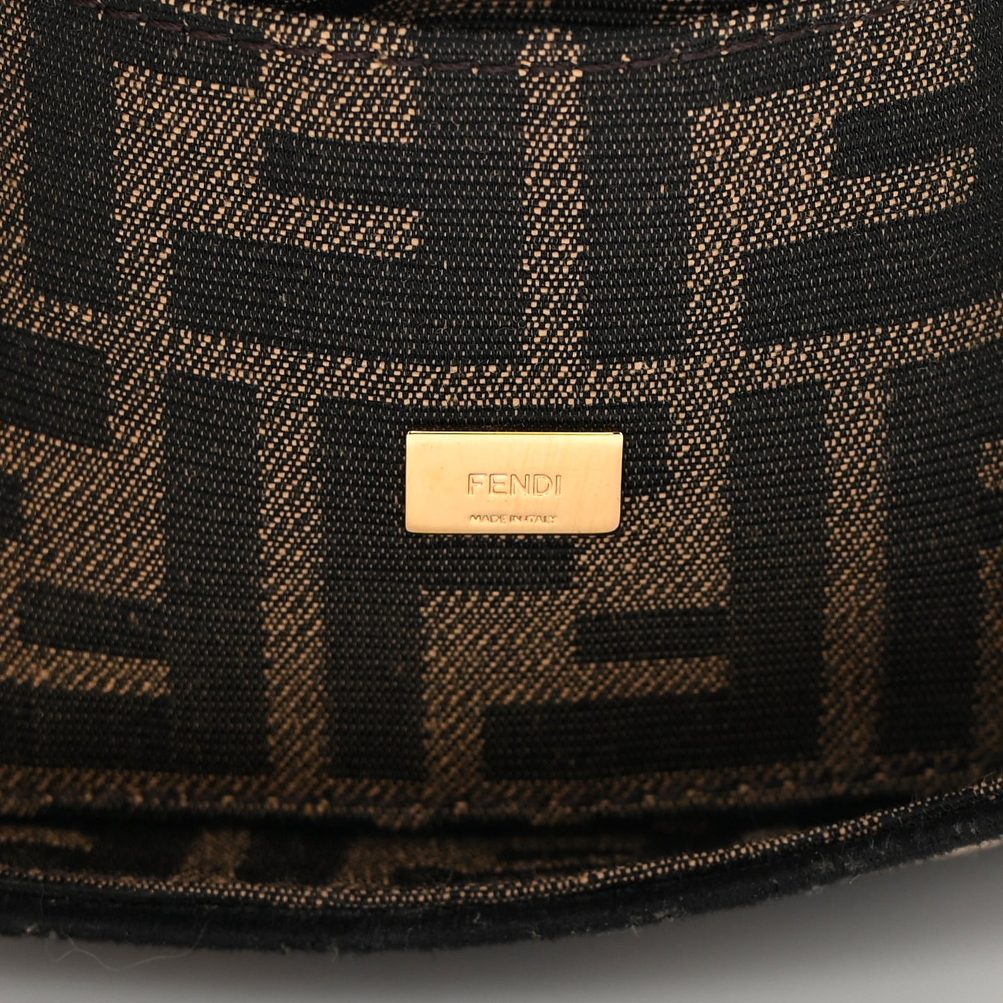 Fabric Jacquard FF 1974 Mini Baguette Tobacco Moro Black