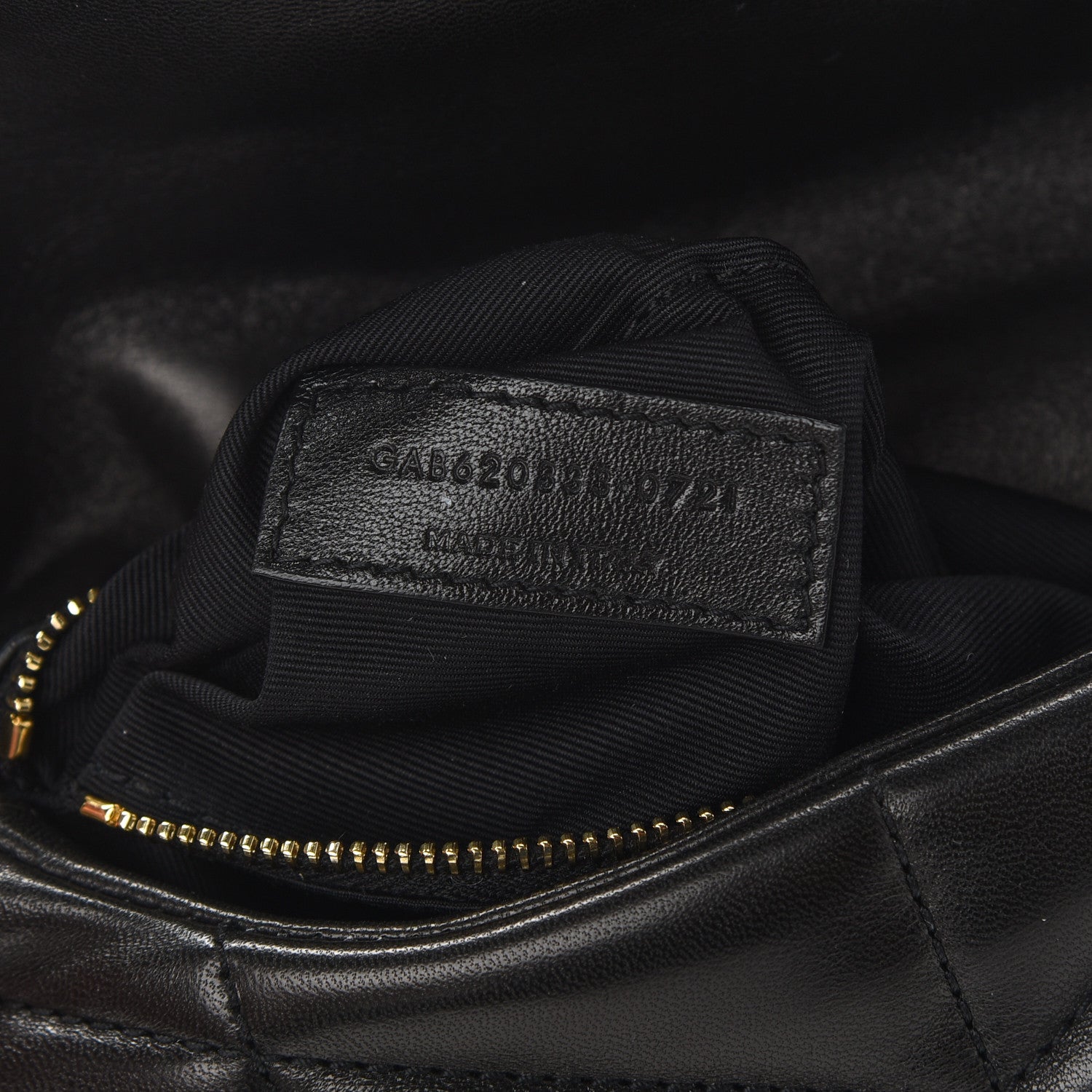 Saint Laurent Lambskin Quilted Toy Loulou Puffer Monogram Chain Satchel Black 7 of 9