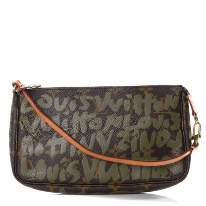 Louis Vuitton Monogram Graffiti Pochette Accessories Kaki 1 of 8