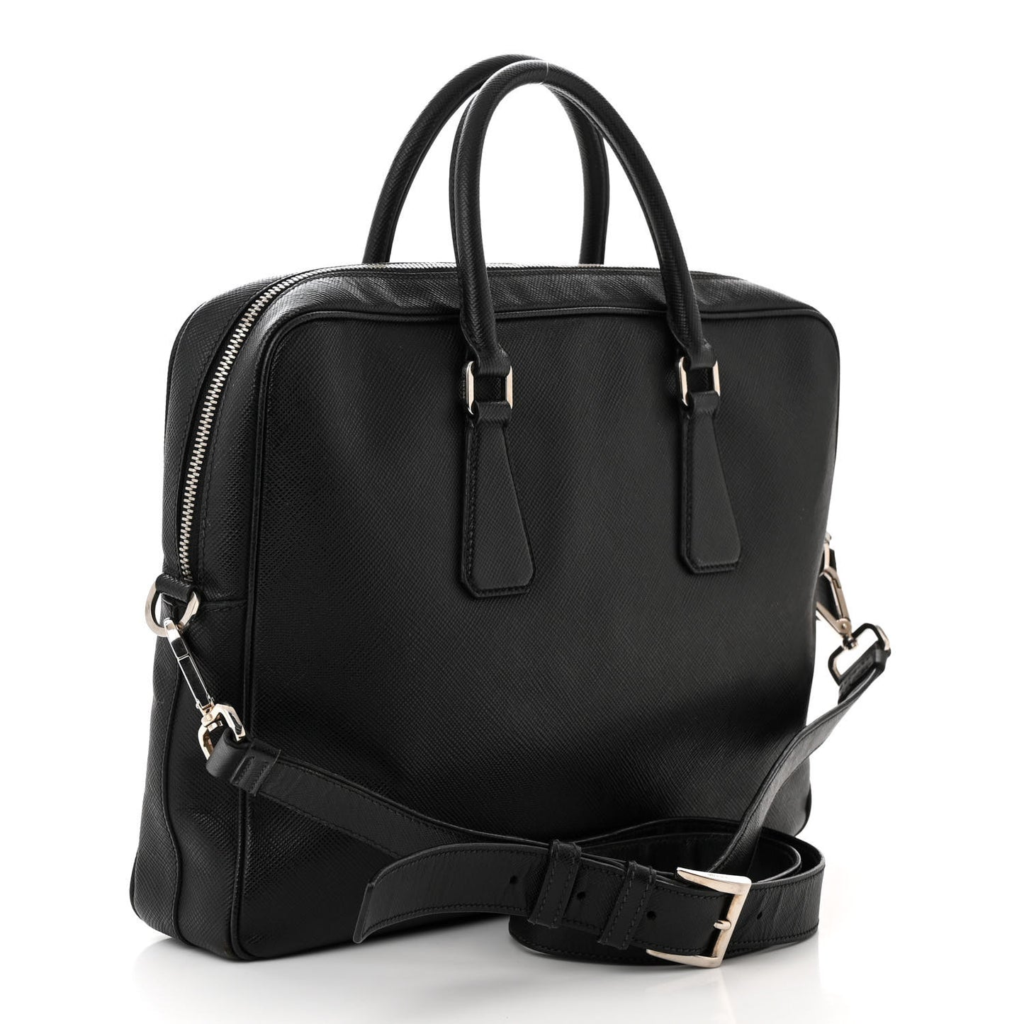 Saffiano Travel Briefcase Black Multicolor