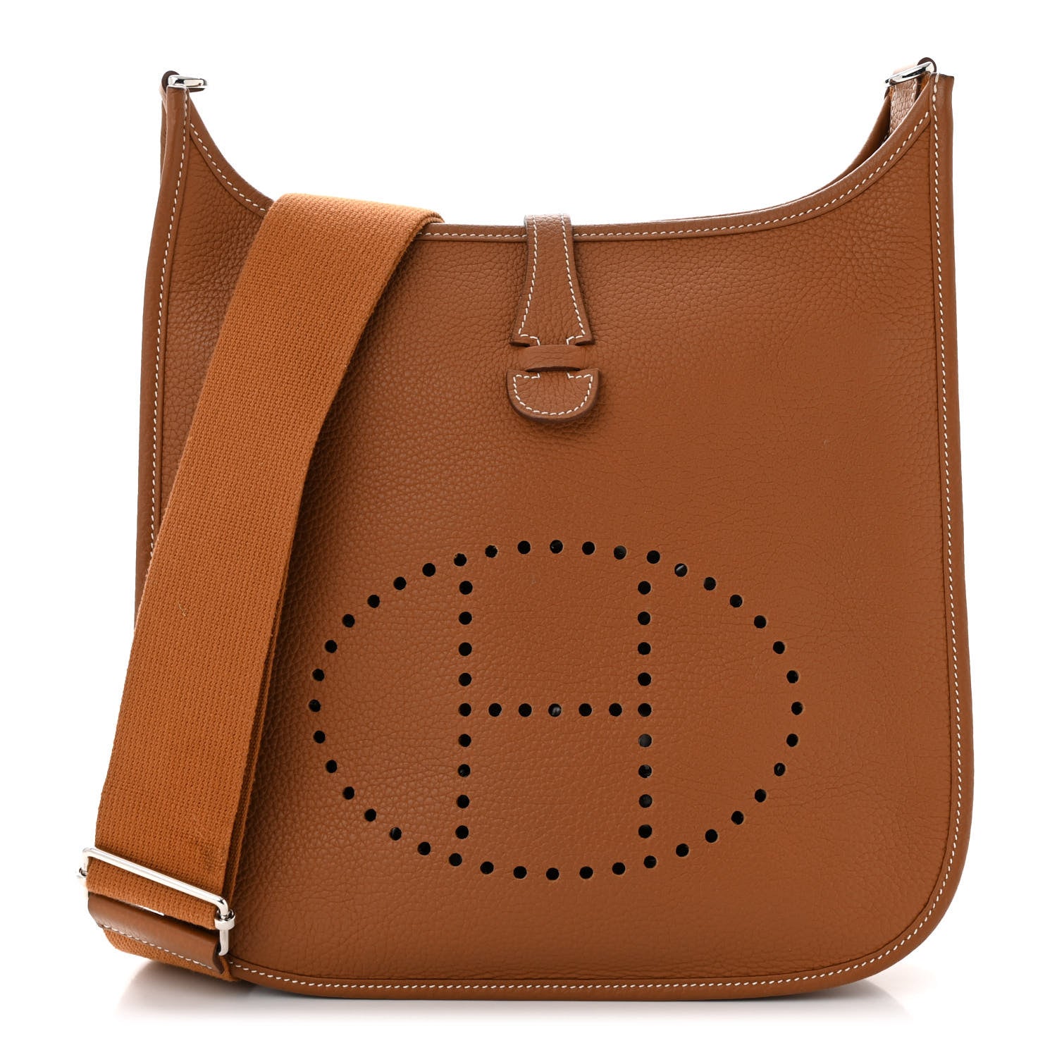 Hermes Taurillon Clemence Evelyne III PM Gold 1 of 11