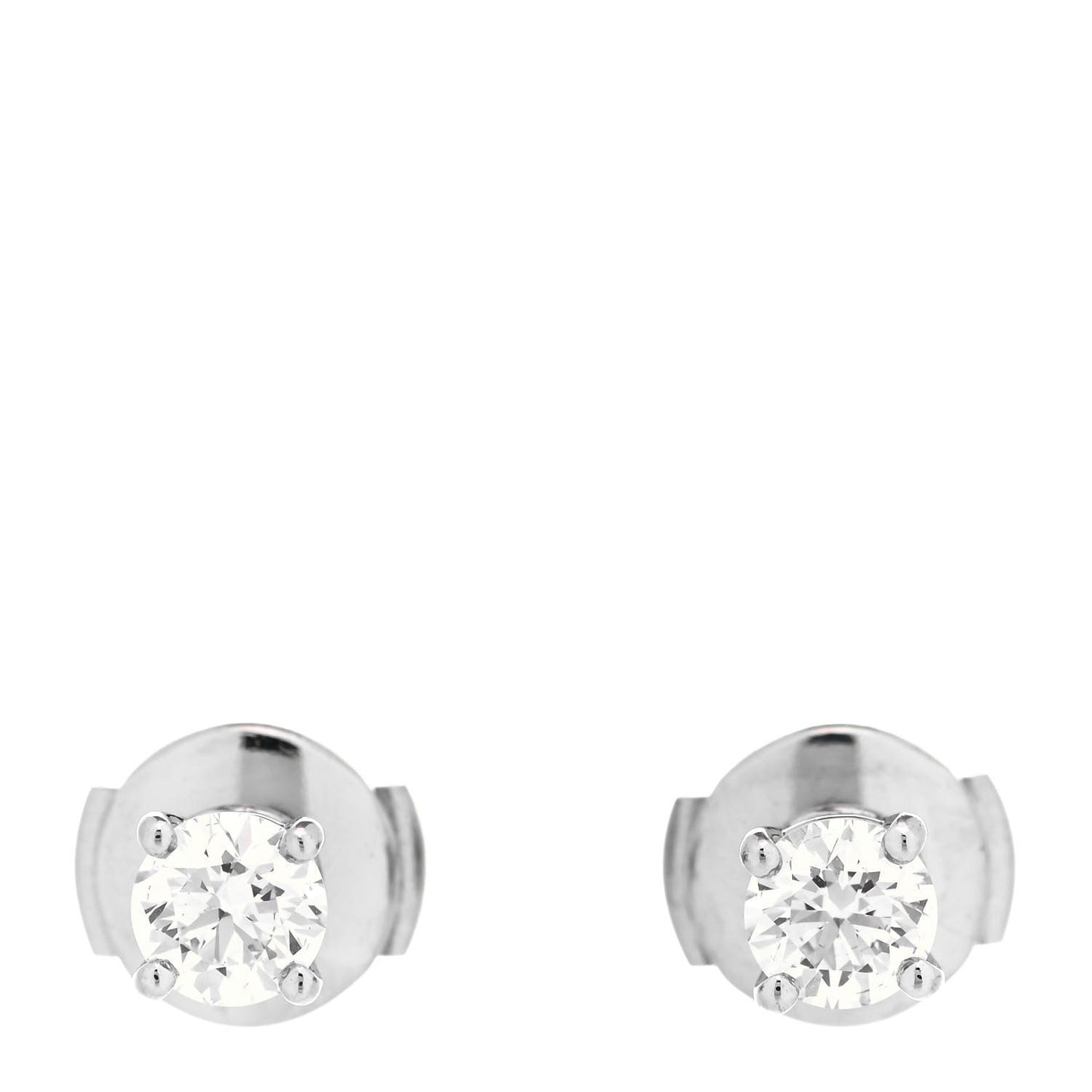 Platinum Diamond .63ctw Solitaire Earrings
