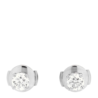 Tiffany Platinum Diamond .63ctw Solitaire Earrings 1 of 6