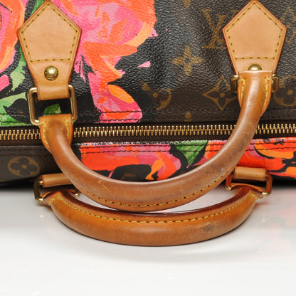 Louis Vuitton Monogram Roses Speedy 30 6 of 10