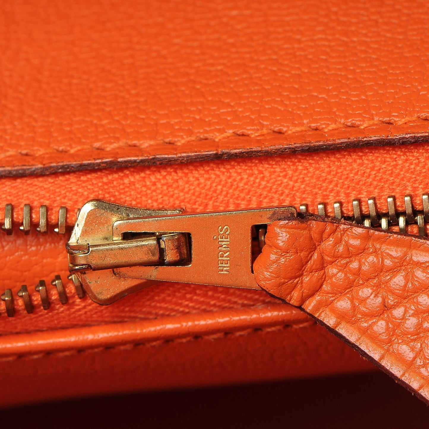 Togo Birkin 35 Orange