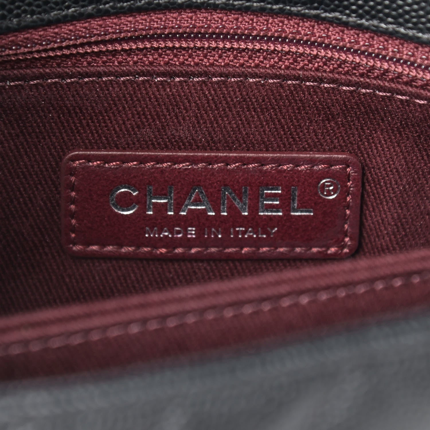 Chanel Caviar Chevron Quilted Mini Coco Handle Flap Black 6 of 9