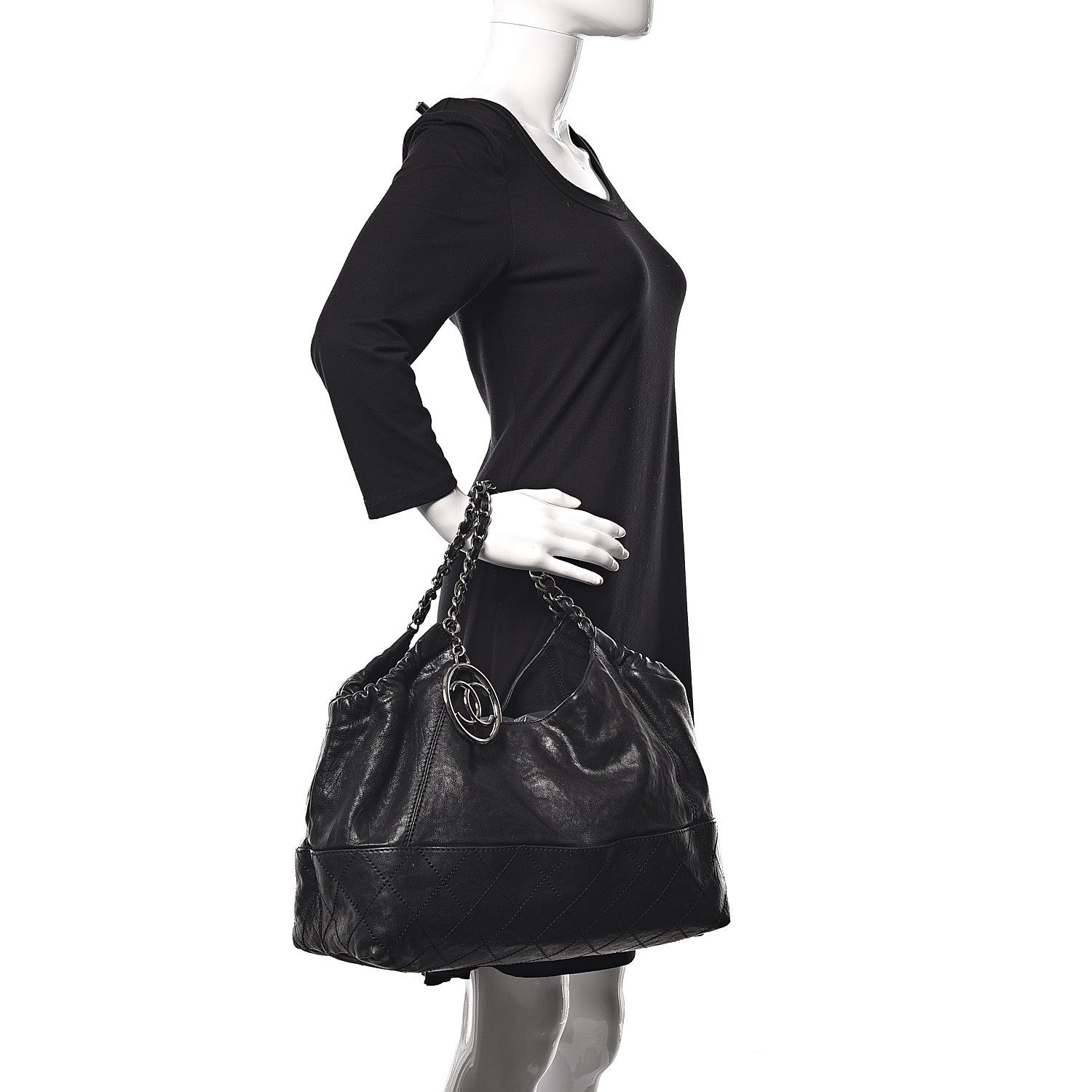 Chanel Calfskin Baby Coco Cabas Black 2 of 11
