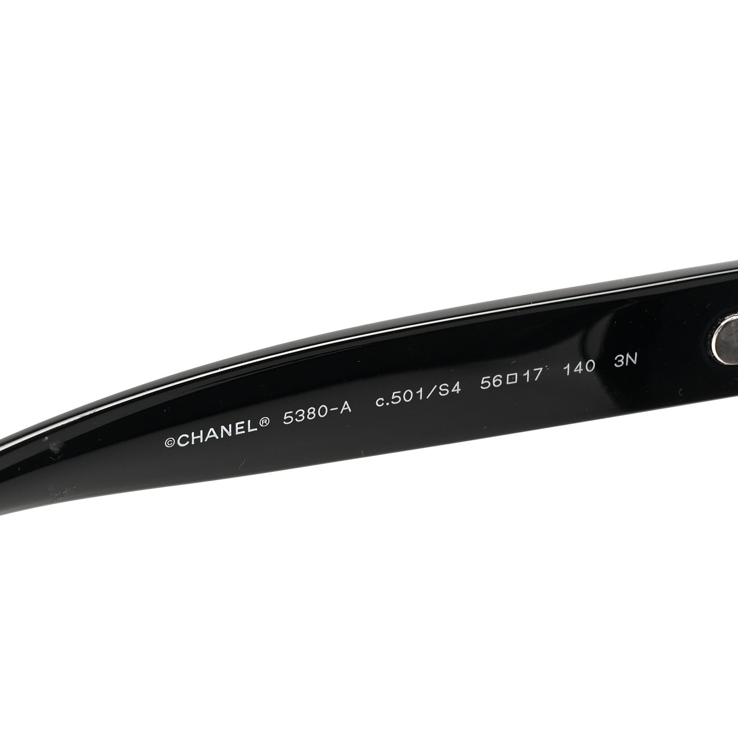 Chanel Acetate Polarized Square CC Sunglasses 5380 Black 5 of 8