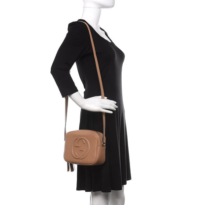 Gucci Pebbled Calfskin Small Soho Disco Bag Camelia 2 of 11
