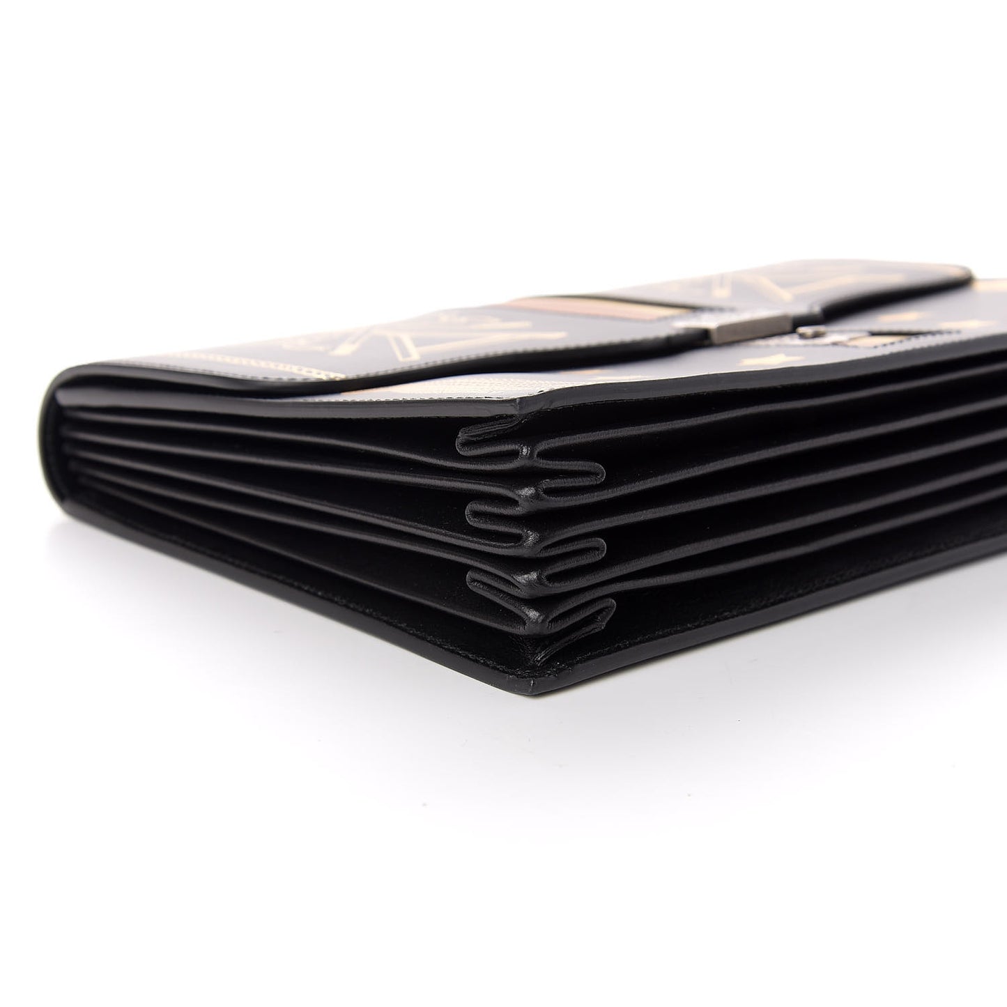 Calfskin Star Portfolio Bag Black