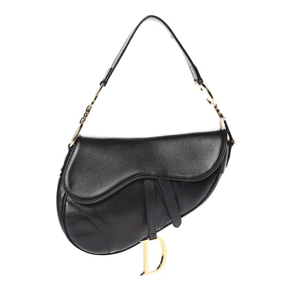 Christian Dior Calfskin Saddle Bag Black 1 of 12