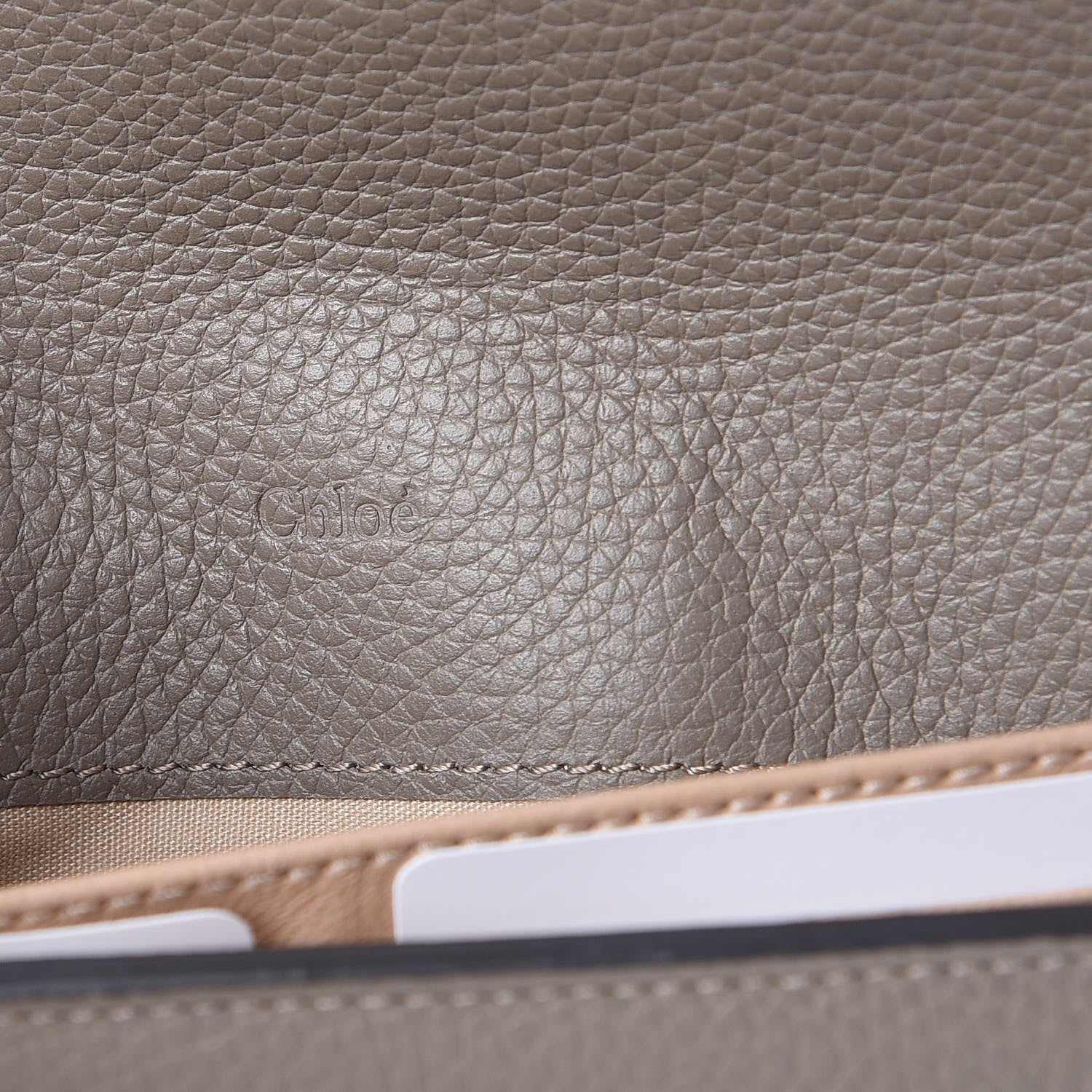 Chloe Calfskin Georgia Flap Wallet Motty Grey 6 of 8