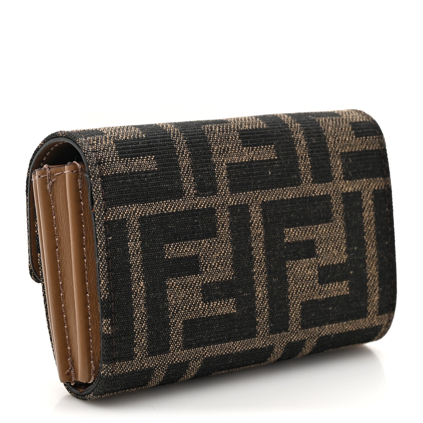 Fabric Jacquard FF 1974 Flap Card Holder Tobacco Moro