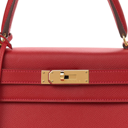 Hermes Epsom Kelly Sellier 28 Rouge Casaque 9 of 12