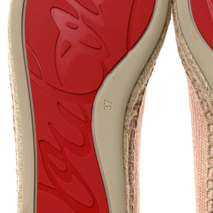 Christian Louboutin Nanou Orlato Donna Espadrilles 37 Paille Croisette 6 of 10