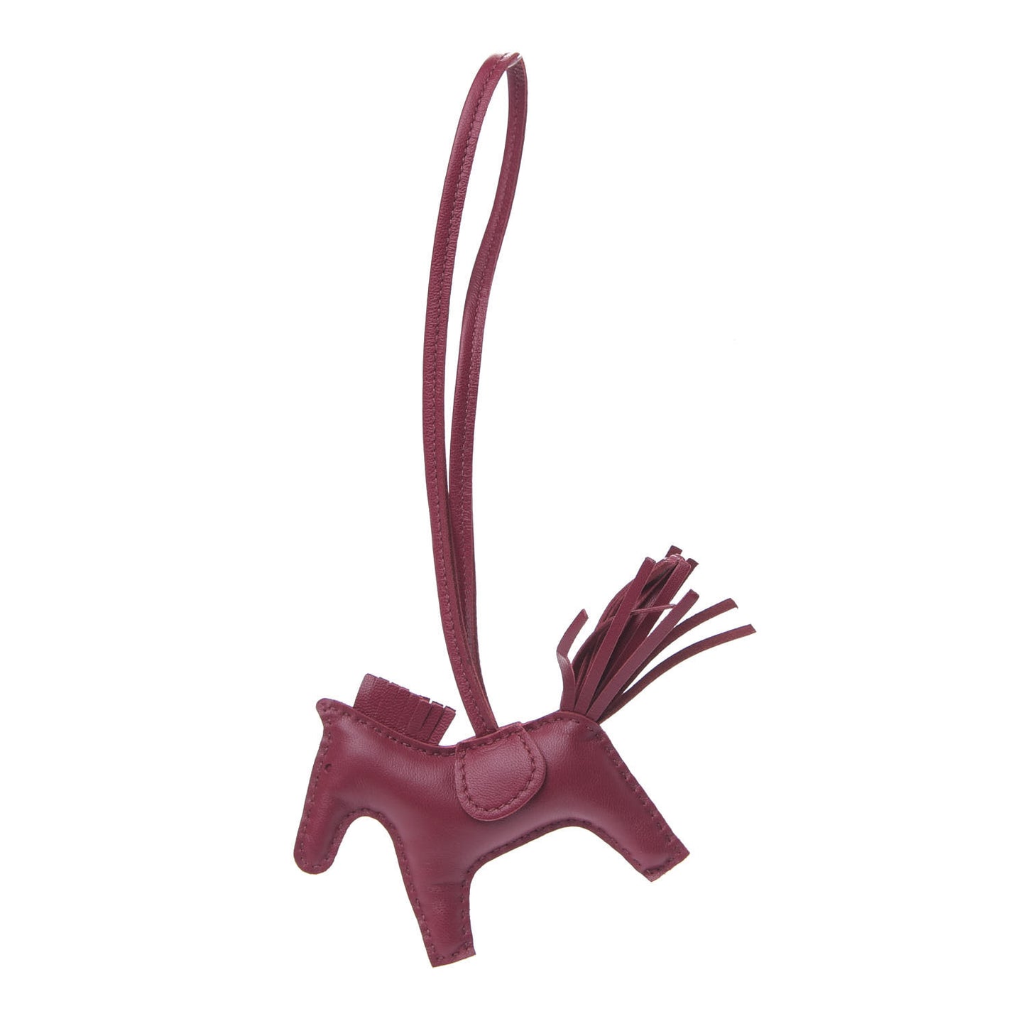 Milo Lambskin Grigri Rodeo Horse Bag Charm PM Rubis
