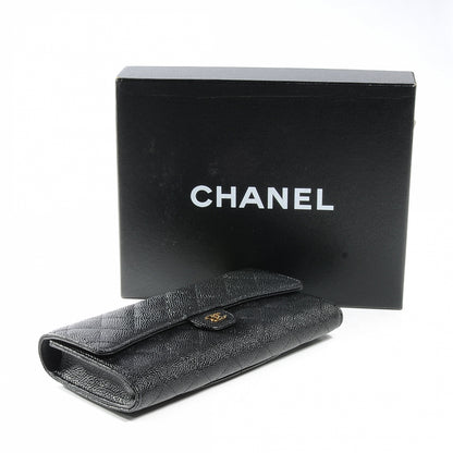Chanel Caviar Quilted Travel Wallet Black 4 of 7