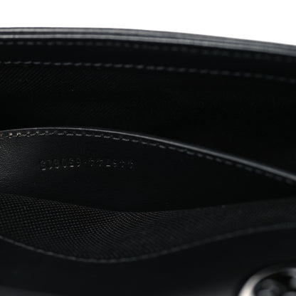 Gucci Calfskin Matelasse Monochrome Mini GG Marmont Shoulder Bag Black 7 of 11