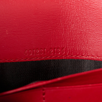 Gucci Metallic Brocade Calfskin Mini Dionysus Chain Wallet Black Blue Azure 7 of 11