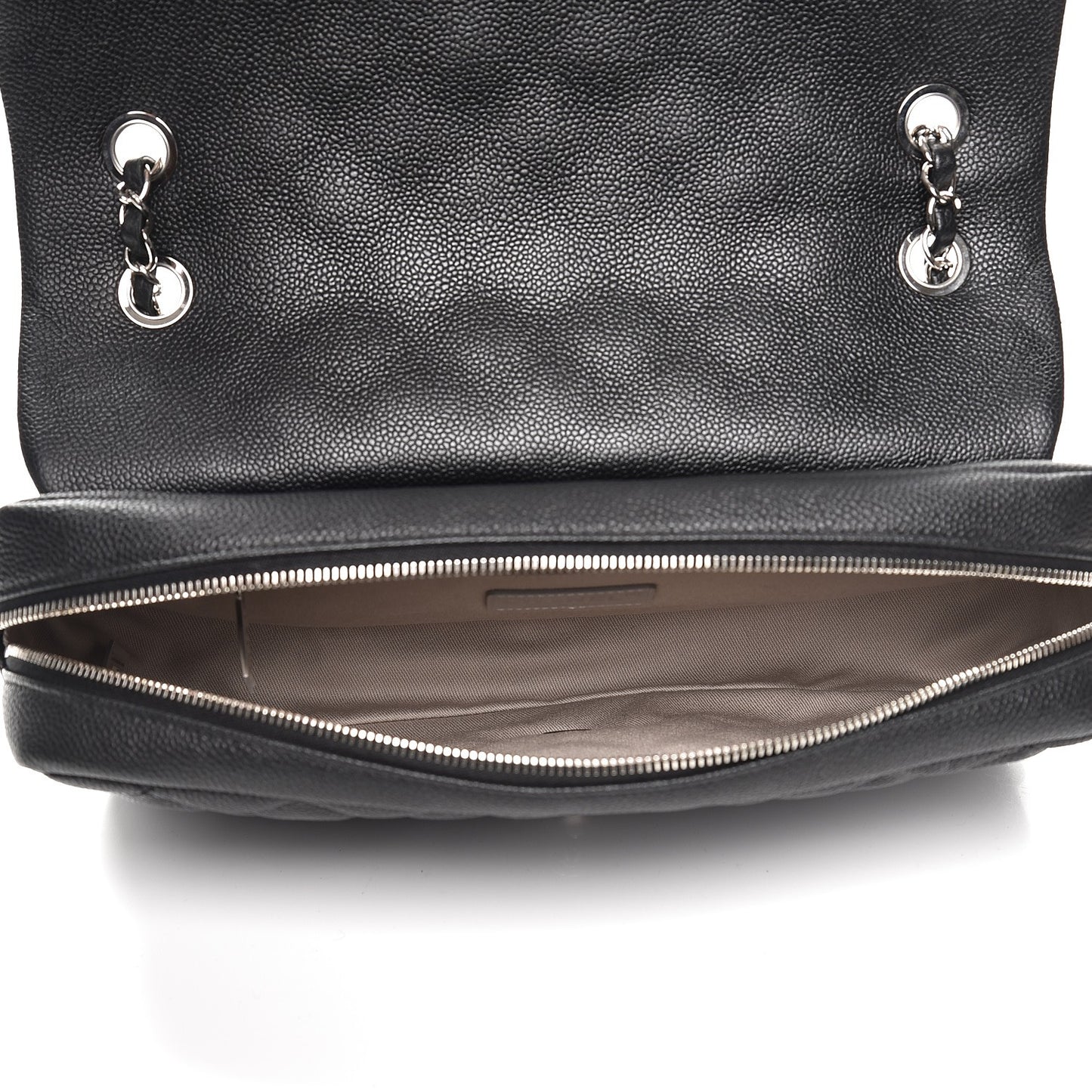 Caviar Quilted Jumbo Easy Flap Black