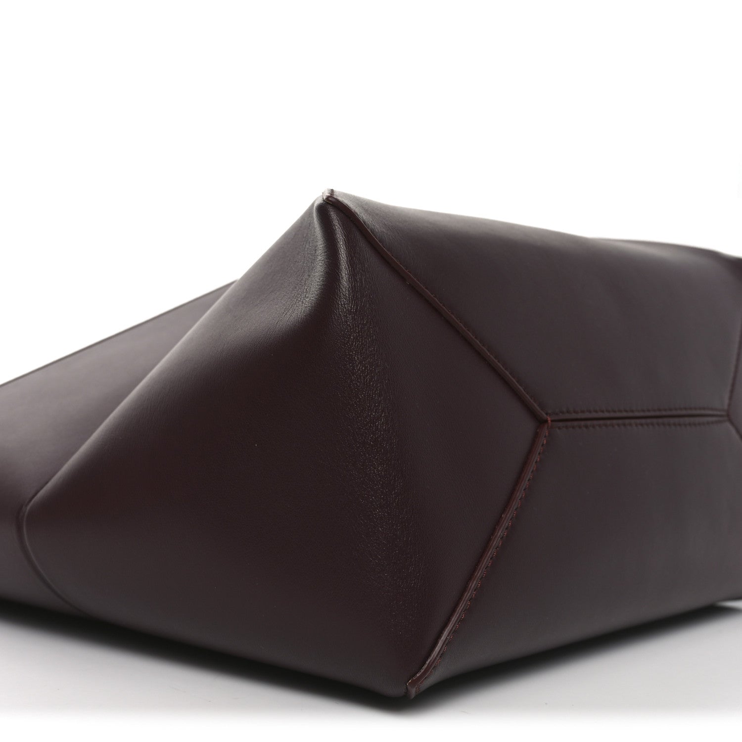Loewe Shiny Calfskin Medium Puzzle Fold Tote Dark Burgundy 8 of 9